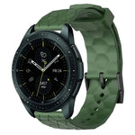 Dây đồng hồ silicone màu trơn họa tiết bóng đá 20mm, Dành cho Samsung Galaxy Watch Active 2 44mm, Dành cho Samsung Galaxy Watch 42mm