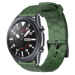 Dây đồng hồ silicone màu trơn họa tiết bóng đá 22mm, Dành cho Samsung Galaxy Watch3 45mm, Dành cho Samsung Galaxy Watch 46mm, Dành cho Samsung Gear S3 Classic, Dành cho Samsung Gear S3 Frontier