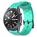 Dây đồng hồ silicone màu trơn họa tiết bóng đá 22mm, Dành cho Samsung Galaxy Watch3 45mm, Dành cho Samsung Galaxy Watch 46mm, Dành cho Samsung Gear S3 Classic, Dành cho Samsung Gear S3 Frontier