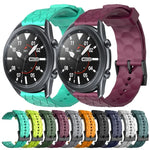 Dây đồng hồ silicone màu trơn họa tiết bóng đá 22mm, Dành cho Samsung Galaxy Watch3 45mm, Dành cho Samsung Galaxy Watch 46mm, Dành cho Samsung Gear S3 Classic, Dành cho Samsung Gear S3 Frontier