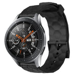 Dây đồng hồ silicone màu trơn họa tiết bóng đá 22mm, Dành cho Samsung Galaxy Watch3 45mm, Dành cho Samsung Galaxy Watch 46mm, Dành cho Samsung Gear S3 Classic, Dành cho Samsung Gear S3 Frontier