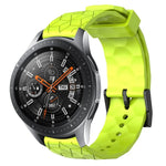 Dây đồng hồ silicone màu trơn họa tiết bóng đá 22mm, Dành cho Samsung Galaxy Watch3 45mm, Dành cho Samsung Galaxy Watch 46mm, Dành cho Samsung Gear S3 Classic, Dành cho Samsung Gear S3 Frontier