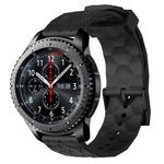 Dây đồng hồ silicone màu trơn họa tiết bóng đá 22mm, Dành cho Samsung Galaxy Watch3 45mm, Dành cho Samsung Galaxy Watch 46mm, Dành cho Samsung Gear S3 Classic, Dành cho Samsung Gear S3 Frontier