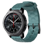 Dây đồng hồ silicone màu trơn họa tiết bóng đá 22mm, Dành cho Samsung Galaxy Watch3 45mm, Dành cho Samsung Galaxy Watch 46mm, Dành cho Samsung Gear S3 Classic, Dành cho Samsung Gear S3 Frontier