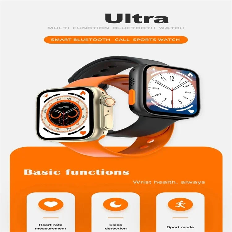 Đồng hồ thông minh màn hình màu 1.81 inch S8 Ultra, hỗ trợ theo dõi nhịp tim / huyết áp