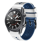 Dây đồng hồ silicone hai màu có lỗ 22mm, Dành cho Samsung Galaxy Watch3 45mm, Dành cho Samsung Galaxy Watch 46mm, Dành cho Samsung Gear S3 Classic, Dành cho Samsung Gear S3 Frontier