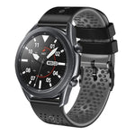 Dây đồng hồ silicone hai màu có lỗ 22mm, Dành cho Samsung Galaxy Watch3 45mm, Dành cho Samsung Galaxy Watch 46mm, Dành cho Samsung Gear S3 Classic, Dành cho Samsung Gear S3 Frontier