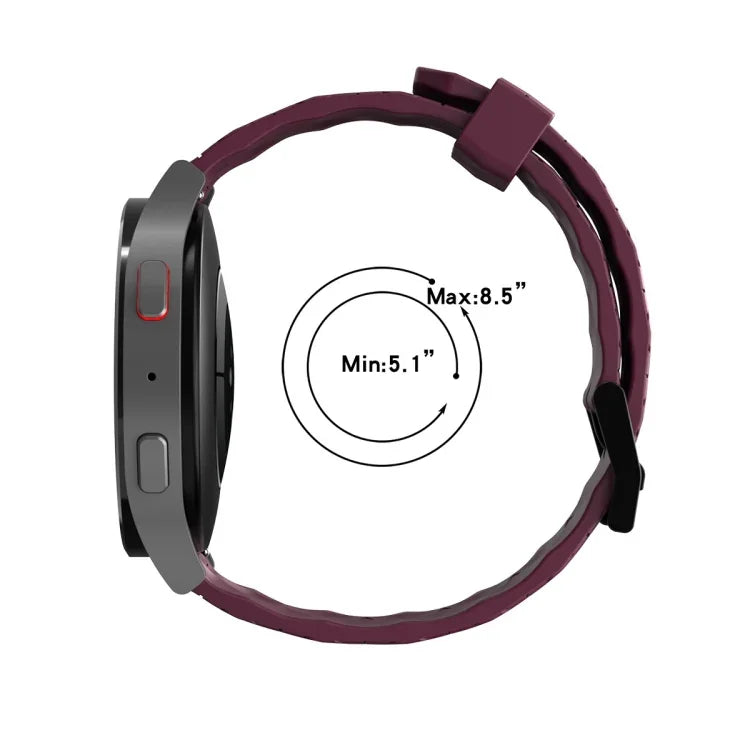 Dây đồng hồ silicone hai màu có lỗ 22mm, Dành cho Samsung Galaxy Watch3 45mm, Dành cho Samsung Galaxy Watch 46mm, Dành cho Samsung Gear S3 Classic, Dành cho Samsung Gear S3 Frontier