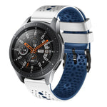 Dây đồng hồ silicone hai màu có lỗ 22mm, Dành cho Samsung Galaxy Watch3 45mm, Dành cho Samsung Galaxy Watch 46mm, Dành cho Samsung Gear S3 Classic, Dành cho Samsung Gear S3 Frontier