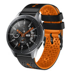 Dây đồng hồ silicone hai màu có lỗ 22mm, Dành cho Samsung Galaxy Watch3 45mm, Dành cho Samsung Galaxy Watch 46mm, Dành cho Samsung Gear S3 Classic, Dành cho Samsung Gear S3 Frontier