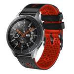 Dây đồng hồ silicone hai màu có lỗ 22mm, Dành cho Samsung Galaxy Watch3 45mm, Dành cho Samsung Galaxy Watch 46mm, Dành cho Samsung Gear S3 Classic, Dành cho Samsung Gear S3 Frontier