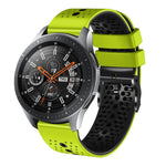 Dây đồng hồ silicone hai màu có lỗ 22mm, Dành cho Samsung Galaxy Watch3 45mm, Dành cho Samsung Galaxy Watch 46mm, Dành cho Samsung Gear S3 Classic, Dành cho Samsung Gear S3 Frontier
