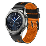 Dây đồng hồ silicone hai màu có lỗ 22mm, Dành cho Samsung Galaxy Watch3 45mm, Dành cho Samsung Galaxy Watch 46mm, Dành cho Samsung Gear S3 Classic, Dành cho Samsung Gear S3 Frontier