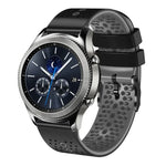 Dây đồng hồ silicone hai màu có lỗ 22mm, Dành cho Samsung Galaxy Watch3 45mm, Dành cho Samsung Galaxy Watch 46mm, Dành cho Samsung Gear S3 Classic, Dành cho Samsung Gear S3 Frontier