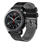 Dây đồng hồ silicone hai màu có lỗ 22mm, Dành cho Samsung Galaxy Watch3 45mm, Dành cho Samsung Galaxy Watch 46mm, Dành cho Samsung Gear S3 Classic, Dành cho Samsung Gear S3 Frontier