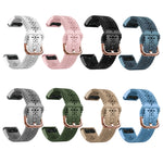 20mm Lady's Silicone Watch Band With Lace Punch, For Garmin Fenix 7S, For Garmin Fenix 7S Solar, For Garmin Fenix 7S Sapphire Solar, For Garmin Instinct 2S, For Garmin Fenix 6S, For Garmin Fenix 6S Pro
