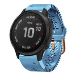 20mm Lady's Silicone Watch Band With Lace Punch, For Garmin Fenix 7S, For Garmin Fenix 7S Solar, For Garmin Fenix 7S Sapphire Solar, For Garmin Instinct 2S, For Garmin Fenix 6S, For Garmin Fenix 6S Pro