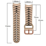 Curved Texture Silicone Watch Band, For Samsung Galaxy Watch 5 44mm, For Samsung Galaxy Watch 5 40mm, For Samsung Galaxy Watch 5 Pro 45mm