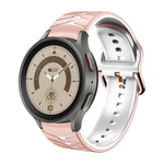 Curved Texture Silicone Watch Band, For Samsung Galaxy Watch 5 44mm, For Samsung Galaxy Watch 5 40mm, For Samsung Galaxy Watch 5 Pro 45mm