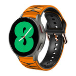Dây đồng hồ silicone họa tiết cong, dành cho Samsung Galaxy Watch 4 44mm, Samsung Galaxy Watch 4 40mm, Samsung Galaxy Watch 4 Classic 42mm