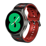 Dây đồng hồ silicone họa tiết cong, dành cho Samsung Galaxy Watch 4 44mm, Samsung Galaxy Watch 4 40mm, Samsung Galaxy Watch 4 Classic 42mm