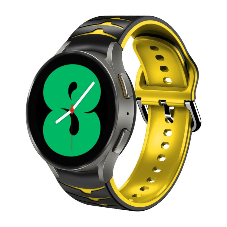 Dây đồng hồ silicone họa tiết cong, dành cho Samsung Galaxy Watch 4 44mm, Samsung Galaxy Watch 4 40mm, Samsung Galaxy Watch 4 Classic 42mm