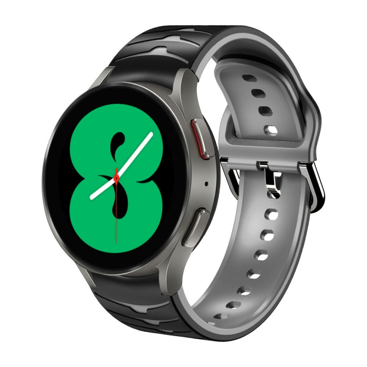 Dây đồng hồ silicone họa tiết cong, dành cho Samsung Galaxy Watch 4 44mm, Samsung Galaxy Watch 4 40mm, Samsung Galaxy Watch 4 Classic 42mm