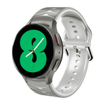 Dây đồng hồ silicone họa tiết cong, dành cho Samsung Galaxy Watch 4 44mm, Samsung Galaxy Watch 4 40mm, Samsung Galaxy Watch 4 Classic 42mm