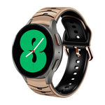 Dây đồng hồ silicone họa tiết cong, dành cho Samsung Galaxy Watch 4 44mm, Samsung Galaxy Watch 4 40mm, Samsung Galaxy Watch 4 Classic 42mm