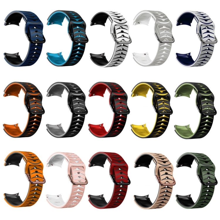 Dây đồng hồ silicone họa tiết cong, dành cho Samsung Galaxy Watch 4 44mm, Samsung Galaxy Watch 4 40mm, Samsung Galaxy Watch 4 Classic 42mm