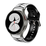 Dây đồng hồ silicone họa tiết cong, dành cho Samsung Galaxy Watch 4 44mm, Samsung Galaxy Watch 4 40mm, Samsung Galaxy Watch 4 Classic 42mm