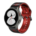 Dây đồng hồ silicone họa tiết cong, dành cho Samsung Galaxy Watch 4 44mm, Samsung Galaxy Watch 4 40mm, Samsung Galaxy Watch 4 Classic 42mm