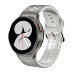 Dây đồng hồ silicone họa tiết cong, dành cho Samsung Galaxy Watch 4 44mm, Samsung Galaxy Watch 4 40mm, Samsung Galaxy Watch 4 Classic 42mm