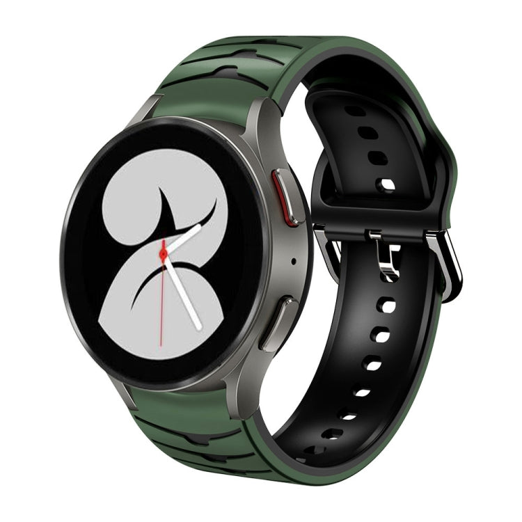 Dây đồng hồ silicone họa tiết cong, dành cho Samsung Galaxy Watch 4 44mm, Samsung Galaxy Watch 4 40mm, Samsung Galaxy Watch 4 Classic 42mm