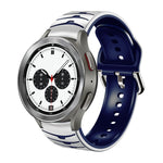 Dây đồng hồ silicone họa tiết cong, dành cho Samsung Galaxy Watch 4 44mm, Samsung Galaxy Watch 4 40mm, Samsung Galaxy Watch 4 Classic 42mm