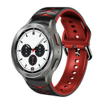 Dây đồng hồ silicone họa tiết cong, dành cho Samsung Galaxy Watch 4 44mm, Samsung Galaxy Watch 4 40mm, Samsung Galaxy Watch 4 Classic 42mm