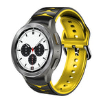 Dây đồng hồ silicone họa tiết cong, dành cho Samsung Galaxy Watch 4 44mm, Samsung Galaxy Watch 4 40mm, Samsung Galaxy Watch 4 Classic 42mm