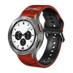 Dây đồng hồ silicone họa tiết cong, dành cho Samsung Galaxy Watch 4 44mm, Samsung Galaxy Watch 4 40mm, Samsung Galaxy Watch 4 Classic 42mm
