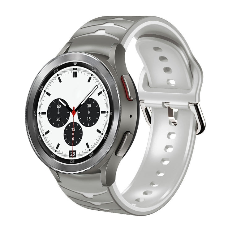 Dây đồng hồ silicone họa tiết cong, dành cho Samsung Galaxy Watch 4 44mm, Samsung Galaxy Watch 4 40mm, Samsung Galaxy Watch 4 Classic 42mm