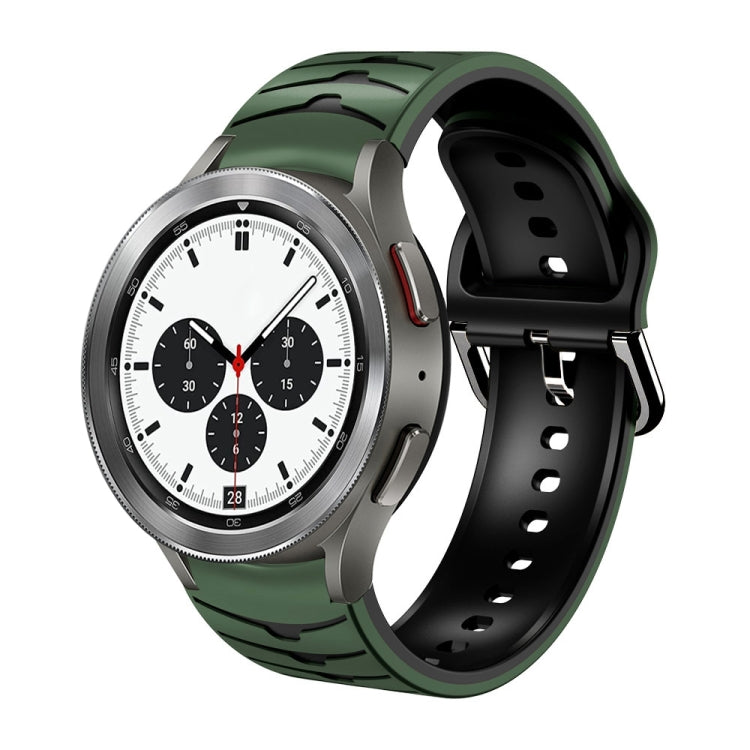 Dây đồng hồ silicone họa tiết cong, dành cho Samsung Galaxy Watch 4 44mm, Samsung Galaxy Watch 4 40mm, Samsung Galaxy Watch 4 Classic 42mm