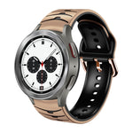 Dây đồng hồ silicone họa tiết cong, dành cho Samsung Galaxy Watch 4 44mm, Samsung Galaxy Watch 4 40mm, Samsung Galaxy Watch 4 Classic 42mm