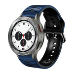 Dây đồng hồ silicone họa tiết cong, dành cho Samsung Galaxy Watch 4 44mm, Samsung Galaxy Watch 4 40mm, Samsung Galaxy Watch 4 Classic 42mm