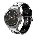 Dây đồng hồ silicone họa tiết cong, dành cho Samsung Galaxy Watch 4 Classic 46mm