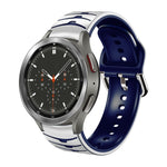 Dây đồng hồ silicone họa tiết cong, dành cho Samsung Galaxy Watch 4 Classic 46mm