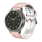 Dây đồng hồ silicone họa tiết cong, dành cho Samsung Galaxy Watch 4 Classic 46mm
