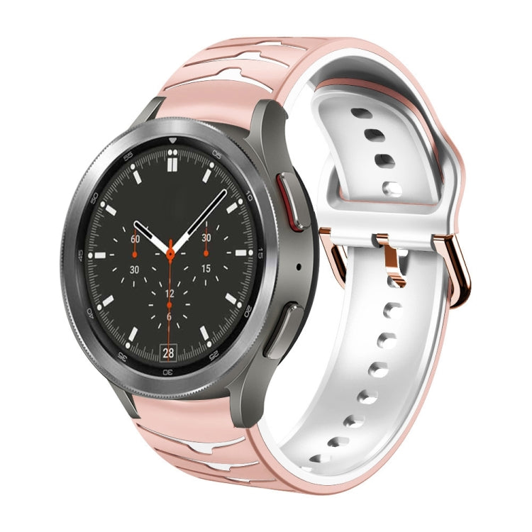 Dây đồng hồ silicone họa tiết cong, dành cho Samsung Galaxy Watch 4 Classic 46mm