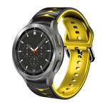 Dây đồng hồ silicone họa tiết cong, dành cho Samsung Galaxy Watch 4 Classic 46mm