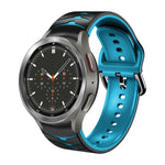 Dây đồng hồ silicone họa tiết cong, dành cho Samsung Galaxy Watch 4 Classic 46mm