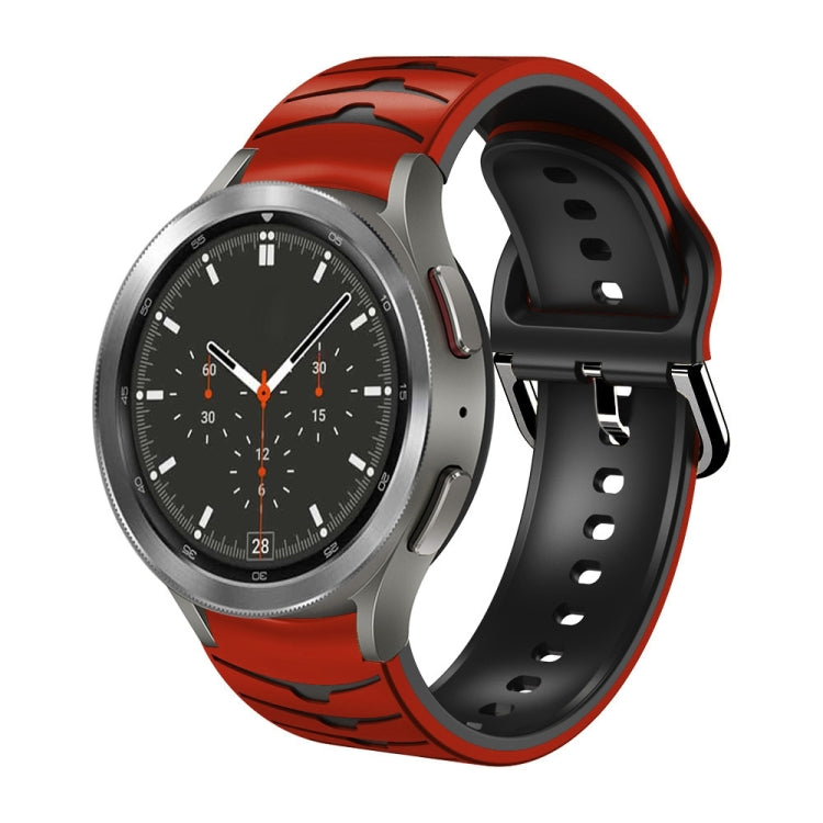 Dây đồng hồ silicone họa tiết cong, dành cho Samsung Galaxy Watch 4 Classic 46mm