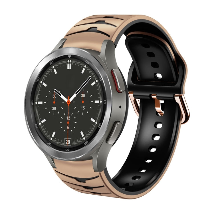 Dây đồng hồ silicone họa tiết cong, dành cho Samsung Galaxy Watch 4 Classic 46mm
